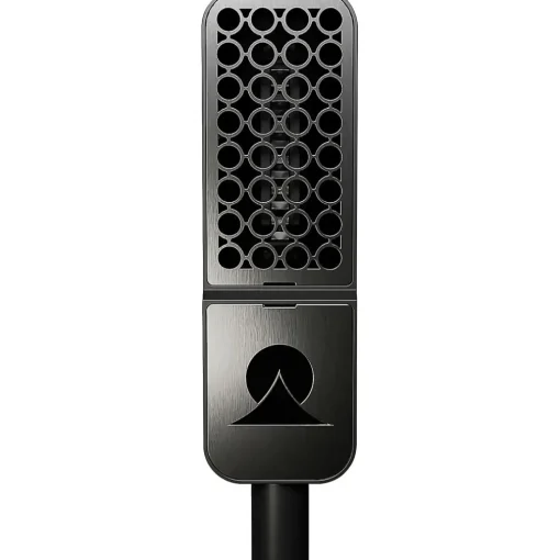 Ohma World Holes Ribbon Microphone Black & Stainless Steel