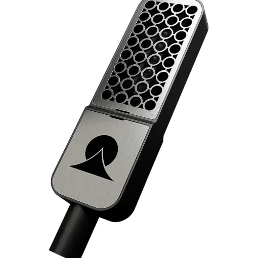 Ohma World Holes Ribbon Microphone Black & Stainless Steel