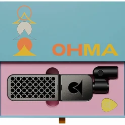 Ohma World Holes Ribbon Microphone Black & Stainless Steel