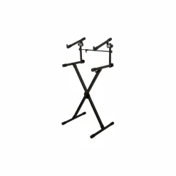 On-Stage Heavy-Duty 2-Tier Keyboard X Stand