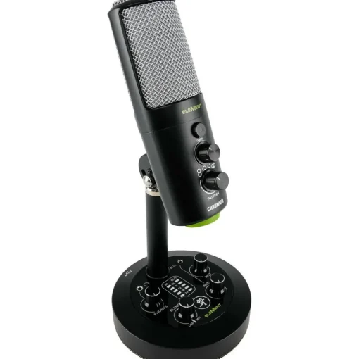Open Box Mackie EM-CHROMIUM Premium USB Condenser Microphone with Built-in 2-Channel Mixer Level 2 197881102937