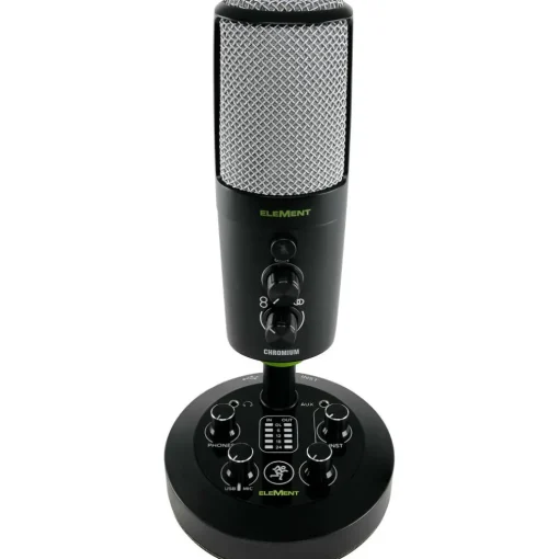 Open Box Mackie EM-CHROMIUM Premium USB Condenser Microphone with Built-in 2-Channel Mixer Level 2 197881102937