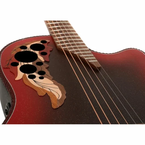 Ovation 2087GT Adamas Series Deep Contour Acoustic-Electric Guitar Reverse Red Burst
