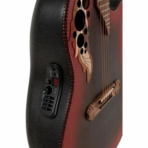 Ovation 2087GT Adamas Series Deep Contour Acoustic-Electric Guitar Reverse Red Burst