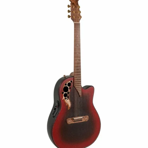 Ovation 2087GT Adamas Series Deep Contour Acoustic-Electric Guitar Reverse Red Burst