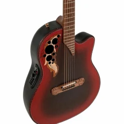 Ovation 2087GT Adamas Series Deep Contour Acoustic-Electric Guitar Reverse Red Burst