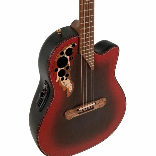 Ovation 2087GT Adamas Series Deep Contour Acoustic-Electric Guitar Reverse Red Burst