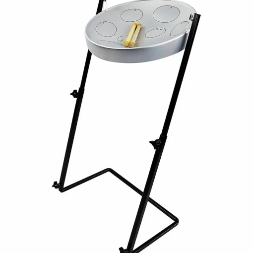 Panyard Jumbie Jam Steel Drum Kit with Metal Z-Floor Stand Silver
