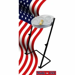 Panyard Jumbie Jam Steel Drum Kit with Metal Z-Floor Stand Silver