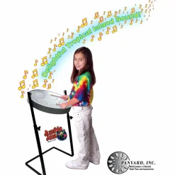 Panyard Jumbie Jam Steel Drum Kit with Metal Z-Floor Stand Silver