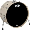 PDP by DW Concept Maple Bass Drum with Chrome Hardware 24 x 14 in. Twisted Ivory