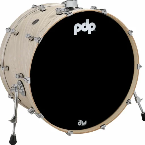 PDP by DW Concept Maple Bass Drum with Chrome Hardware 24 x 14 in. Twisted Ivory