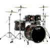 PDP by DW Concept Maple Exotic Series 5-Piece Shell Pack Walnut to Charcoal Burst