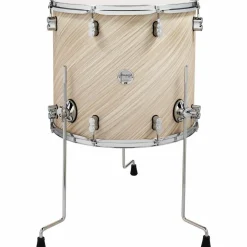 PDP by DW Concept Maple Floor Tom with Chrome Hardware 18 x 16 in. Twisted Ivory