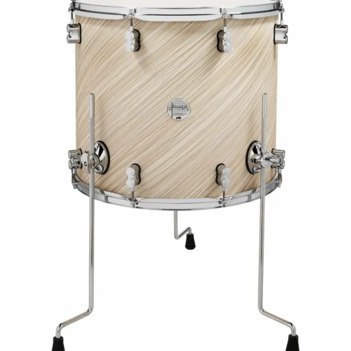 PDP by DW Concept Maple Floor Tom with Chrome Hardware 18 x 16 in. Twisted Ivory