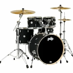 PDP by DW Concept Maple 5-Piece Shell Pack with Chrome Hardware Satin Black