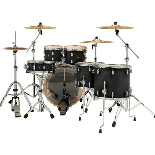 PDP by DW Concept Maple 6-Piece Shell Pack With Chrome Hardware Carbon Fiber