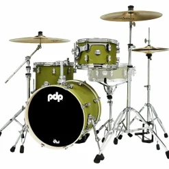 PDP by DW Concept Maple 3-Piece Bop Shell Pack Satin Olive