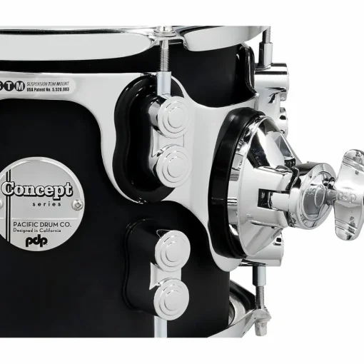 PDP by DW Concept Maple 5-Piece Shell Pack with Chrome Hardware Satin Black