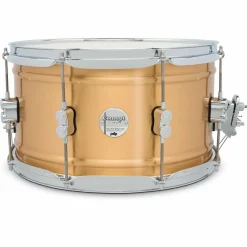 PDP by DW Concept Series 1.2 mm Natural Satin Brushed Brass Snare Drum 14 x 8 in.