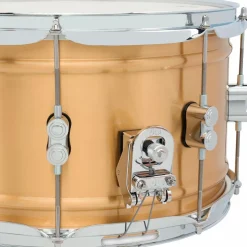 PDP by DW Concept Series 1.2 mm Natural Satin Brushed Brass Snare Drum 14 x 8 in.