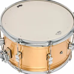 PDP by DW Concept Series 1.2 mm Natural Satin Brushed Brass Snare Drum 14 x 8 in.