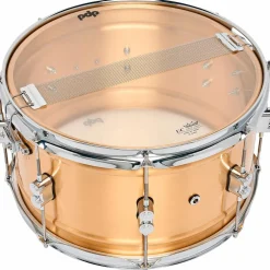 PDP by DW Concept Series 1.2 mm Natural Satin Brushed Brass Snare Drum 14 x 8 in.