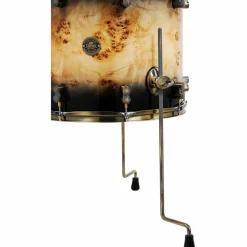 PDP by DW Limited-Edition Mapa Burl 4-Piece Shell Pack With Antique Bronze Hardware Black Burst
