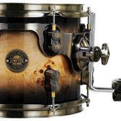 PDP by DW Limited-Edition Mapa Burl 4-Piece Shell Pack With Antique Bronze Hardware Black Burst