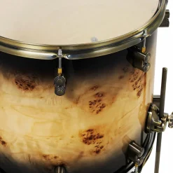 PDP by DW Limited-Edition Mapa Burl 4-Piece Shell Pack With Antique Bronze Hardware Black Burst