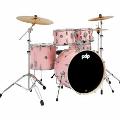 PDP by DW Mainstage 5-Piece Complete Drum Set With 22" Bass Drum & Paiste Cymbals Pale Rose