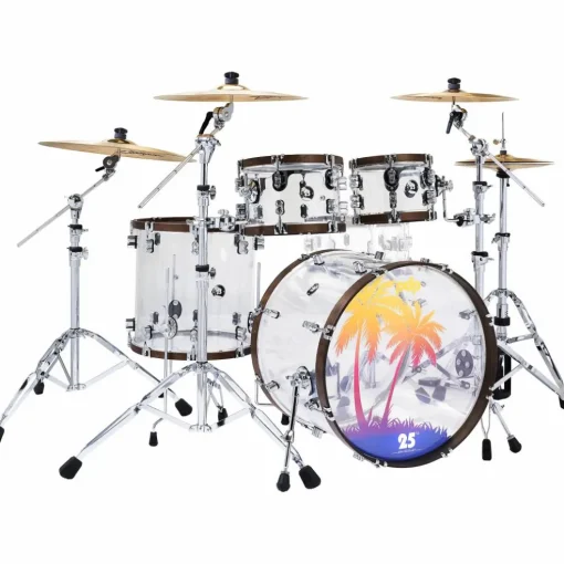 PDP by DW 25th Anniversary Clear Acrylic 4-Piece Shell Pack