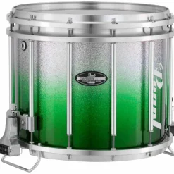 Pearl Championship CarbonCore Varsity FFX Marching Snare Drum Fade Bottom Finish 13 x 11 in. Green Silver #970