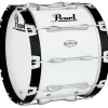 Pearl Championship Maple Marching Bass Drum 20x14 Inch Pure White
