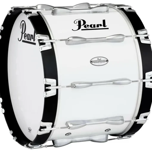 Pearl Championship Maple Marching Bass Drum 20x14 Inch Pure White