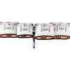 Pearl Championship Maple Marching Tenor Drums Quad Shallow Cut 10, 12, 13, 14 in. Pure White #33