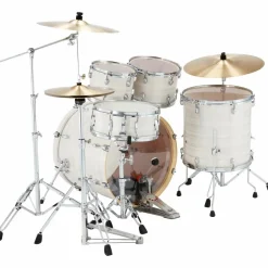 Pearl Export New Fusion 5-Piece Drum Set With Hardware Slipstream white