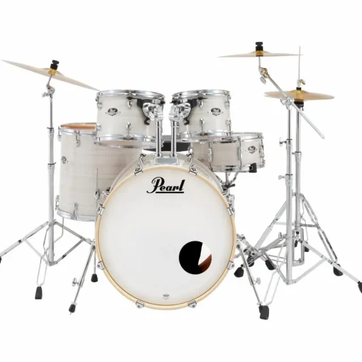 Pearl Export New Fusion 5-Piece Drum Set With Hardware Slipstream white