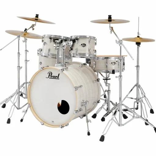 Pearl Export New Fusion 5-Piece Drum Set With Hardware Slipstream white
