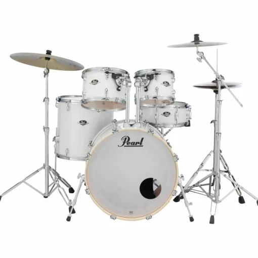 Pearl Export Standard 5-Piece Drum Set with Hardware Pure White