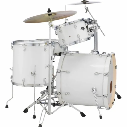 Pearl Export Standard 5-Piece Drum Set with Hardware Pure White