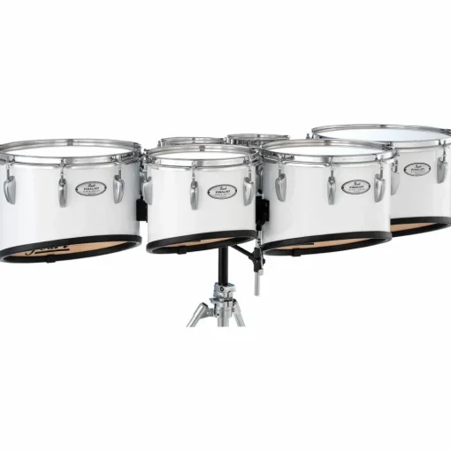 Pearl Finalist Marching Tenor Set 6, 6, 8, 10, 12, 13 in. Pure White
