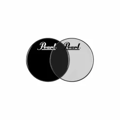 Pearl Logo Front Bass Drum Head Ebony 20 in.