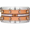 Pearl Music City Custom Solid Shell Snare Ash with DuoBand Ebony Marine Inlay 14 x 6.5 in.