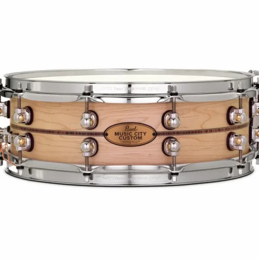Pearl Music City Custom Solid Shell Snare Maple with Kingwood Center Inlay 14 x 5 in.