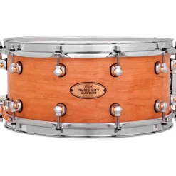 Pearl Music City Custom Solid Shell Snare Cherry in Hand-Rubbed Natural Finish 14 x 6.5 in.