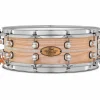 Pearl Music City Custom Solid Shell Snare Ash with Nicotine Marine Inlay 14 x 5 in.