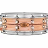 Pearl Music City Custom Solid Shell Snare Ash with Boxwood-Rose Inlay 14 x 5 in.