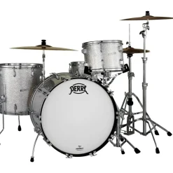 Pearl President Series Deluxe 3-Piece Shell Pack with 24 in. Bass Drum Silver Sparkle