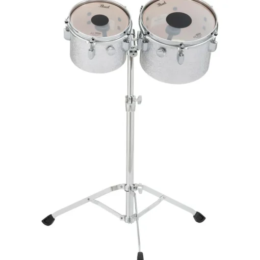 Pearl President Series Deluxe Concert Tom Set With Double Tom Stand Silver Sparkle